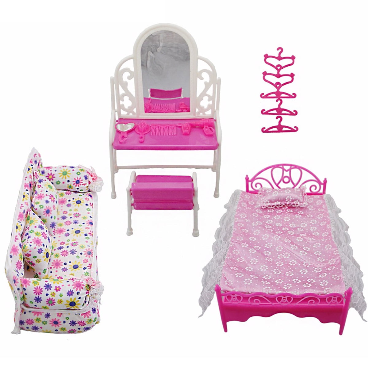 Sunshine Crackers Barbie Princess Doll Furniture, 8 Pieces