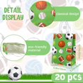 thumbnail image 2 of 20 Pcs Sports Party Favor Bags Football Goodie Gift Bag with Handles for Soccer Baseball Basketball Football Sports Themed Birthday Baby Shower Party Supplies Decorations, 2 of 7