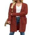 thumbnail image 2 of MesaSe Womens Long Sleeve Cable Knit Cardigan Sweaters Open Front Fall Outwear Coat, 2 of 8
