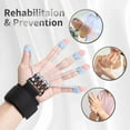 thumbnail image 2 of ShenMo Finger Exerciser Finger Stretcher Finger Resistance Band Guitar Strength Trainer Reverse Grip Strengthener Climbing Exercise Equipment Finger Extensor Strengthener for Wrist Hand(40, 60，75 LB), 2 of 4