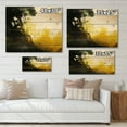 thumbnail image 4 of Designart 'Abstract Of Yellow Meeting Black' Modern Print on Natural Pine Wood, 4 of 5