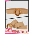 thumbnail image 1 of Ceinture en Paille Extensible Grand en Rotin Tissé pour Femmes, 1 of 5