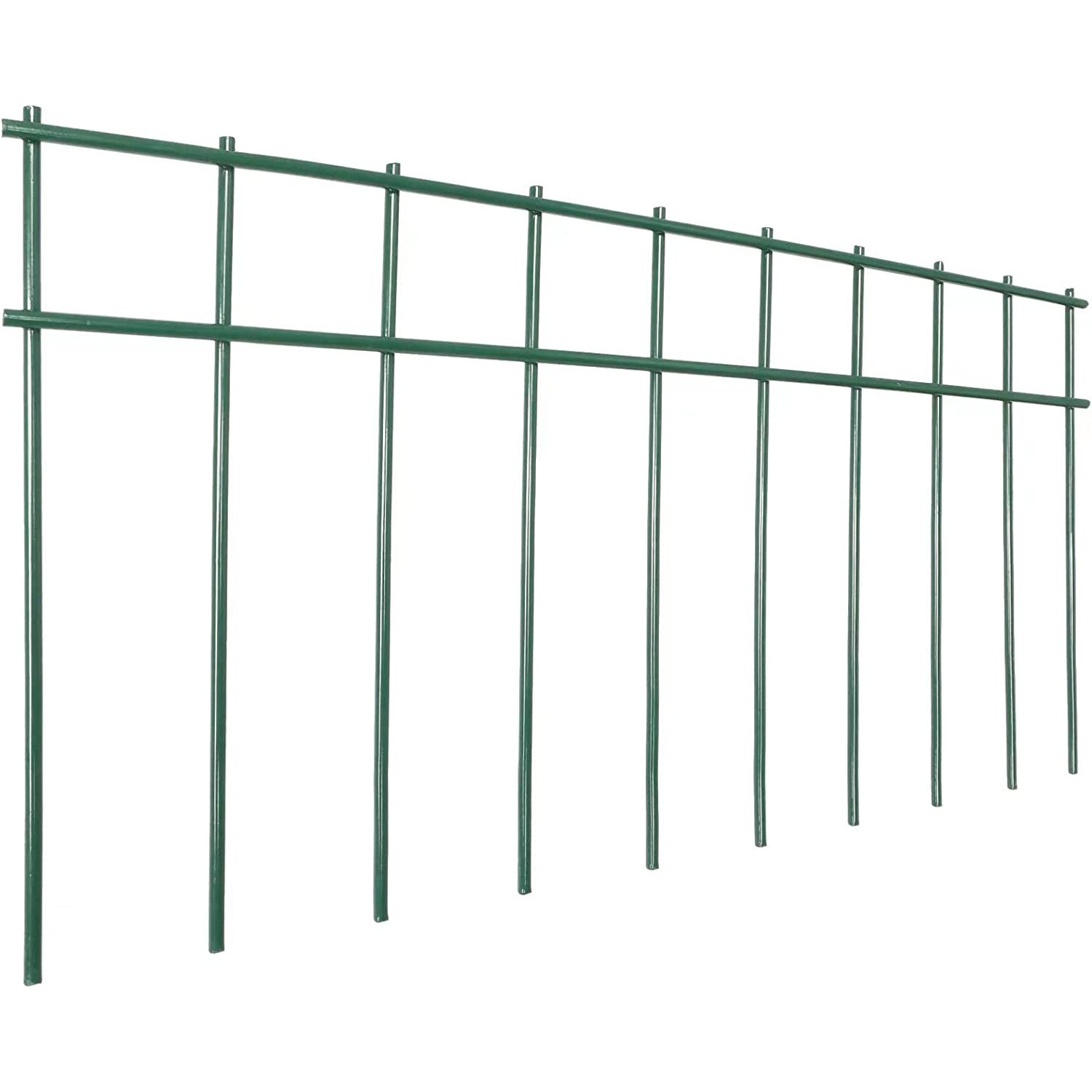 4 Pack No Dig Animal Barrier Fence Green Garden Fences 20'' LengthX10