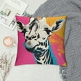 thumbnail image 2 of GOSMITH  Giraffe Pillow Covers Giraffe Decor Throw Pillow Cases, Just a Girl Who Loves Giraffes Pillows Decorative Throw Pillows Cover, Giraffe Gifts for Women Kids Girls Sister, 2 of 5