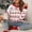 #271 Red, variant on Felirenzacia Christmas Red and White Plush Sweaters, Ugly Elf Jumpers, Crewneck Long Sleeve Knit Pullovers