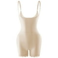 thumbnail image 3 of ZQUUVOU Women's Butt Lifting Shapewear Butterluxe Athletic Adjustable Strap Workout Sleeveless Padded Bodysuit Shorts Beige A, 3 of 5