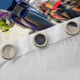 thumbnail image 4 of Castle Fairy Dynamic Racing Bike Blackout Curtains Set of 2 (52x84 Each) for Teens, Motion Blur Circuit Window Curtains for Sport Bedroom, Blue Red, 4 of 6