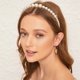 thumbnail image 3 of Paquete de 4 diademas de perlas a la moda, diademas con diamantes de imitación, accesorios para el cabello para novia, fiesta, boda, 3 of 5
