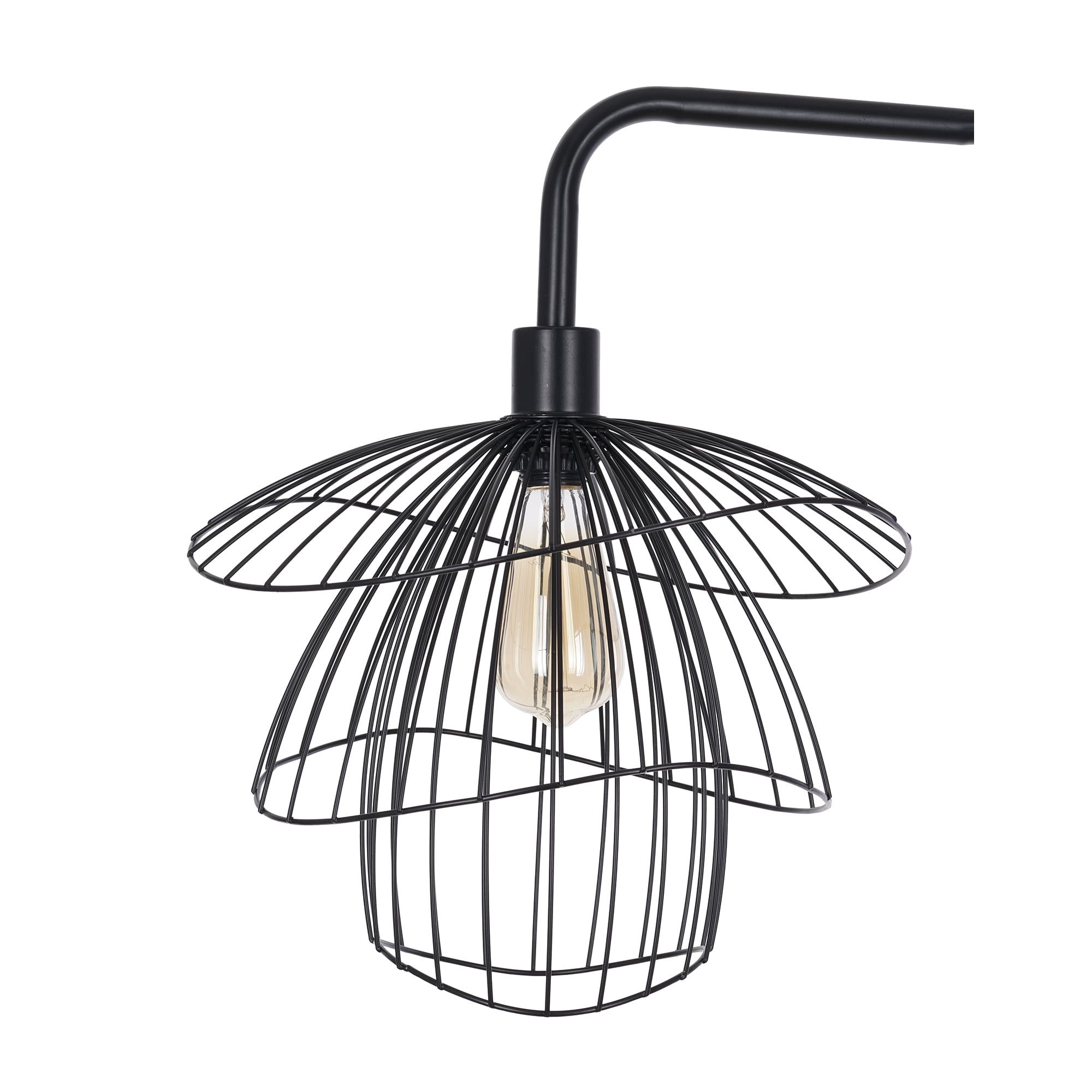 Kenroy Home Orchid 65'' Floor Lamp with Black Metal Novelty Shade Modern Floor Light Fixture for Living Room, Bedroom, or Office, Black