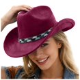 thumbnail image 5 of OJSFQUFP Cowboy Hat for Women and Men with Shapeable Wide Brim Cattleman Western Hats for Cowboys, 5 of 5