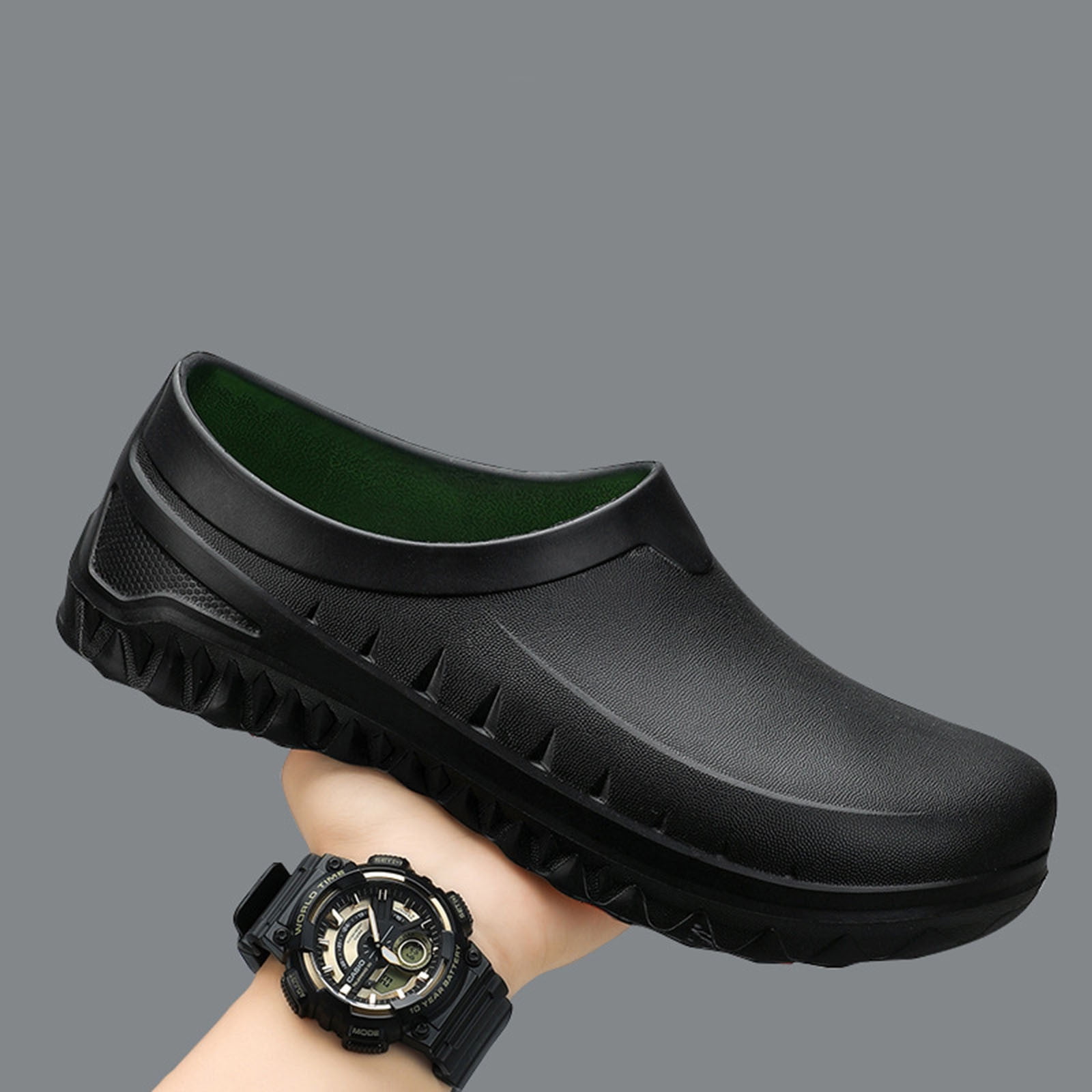 Unisex Camo Garden Clogs – Waterproof, Non-Slip, Memory Foam, Fur Lined For Indoor/Outdoor