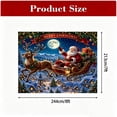 thumbnail image 3 of HD Christmas Garage Door Flag 96x84 In, Polyester Outdoor Holiday Banner, Santa Snowman Christmas Tree Yard Decor for Home Party Decoration, 3 of 8