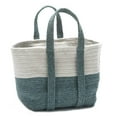 thumbnail image 2 of FE29A016X014S Farmhouse Square Basket - Teal 16"x14"X16" Basket, 75% Polypropylene/25% Wool - Rectangle., 2 of 2