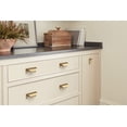 thumbnail image 2 of Amerock Inspirations 3 inch (76mm) Center-to-Center Champagne Bronze Cabinet Cup Pull, 10 Pack, 2 of 5