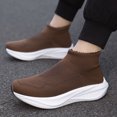 thumbnail image 6 of Men's Sock Style Shoes Slip‑On Knit Upper Casual Sneakers with Layered Midsole for Daily Walking and Casual Everyday Activities, 6 of 6