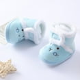 thumbnail image 6 of Maxcozy Baby Winter Boots Infant Toddler Bear Shoes Girls Boys First Walkers Warm Snowfield Booties Boot Blue 6-12 Months, 6 of 9
