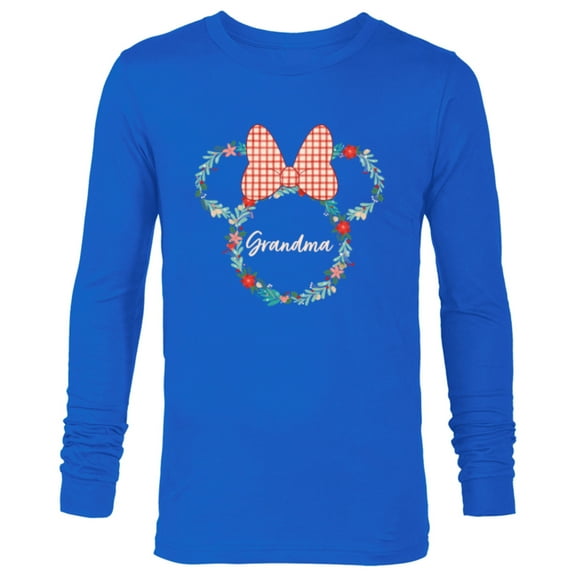 Disney Minnie Mouse Christmas Family Vacation Trip Grandma - Long Sleeve T-Shirt for Men - Customized-Navy