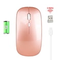 thumbnail image 2 of Wireless 2.4G Mouse Ultra-thin Silent Mouse Portable and Sleek Mice Rechargeable Mouse 10m/33ft Wireless Transmission, 2 of 8