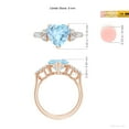 thumbnail image 5 of ANGARA Natural Heart-Shaped 1.8 ct Aquamarine Engagement Ring with Diamonds in 14K Rose Gold for Women (Size-9mm) | March Birthstone, Anniversary, Jewelry Gift for Women | Natural Aquamarine Ring, 5 of 9