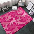 Area Rugs, Modern Minimalist Cool Horse Pink Washable Large Rugs for