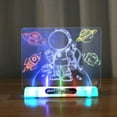 thumbnail image 1 of 3D Magic Drawing Pad 3D Light Board Tracing and Drawing Pad Painting Kit with LED Lamp Holder Reusable 3D Magic Painting Board for 4 5 6 7 8 Years Old Kids, 1 of 5