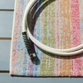 thumbnail image 4 of SAFAVIEH Summer Wenona Striped Indoor/Outdoor Area Rug, Ivory/Green, 6'7" x 6'7" Round, 4 of 7