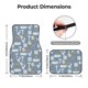 thumbnail image 5 of Balery Blue Bathroom Juego de 4 Alfombrillas para Auto, Revestimientos de Caucho Resistente, Diseño Antideslizante, 5 of 7