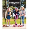 thumbnail image 3 of DaddyChild Kick Scooter pour Enfants, 4 Réglables en Hauteur Maigre pour Diriger avec PU Allumer des Roues, 3 of 4
