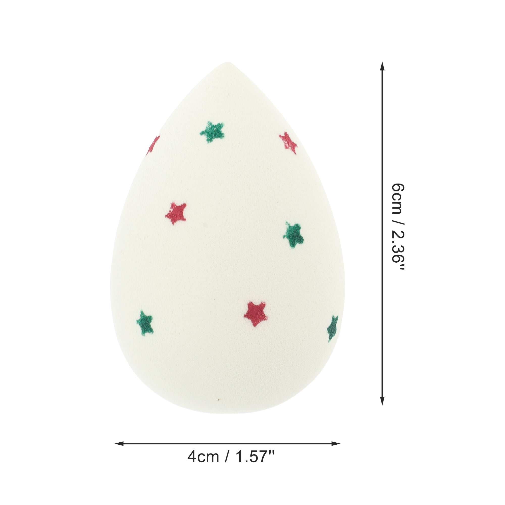 Unique Bargains 1 Pc Two-color Star Makeup Sponge for Makeup Beige