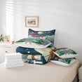 thumbnail image 4 of 7 Piece Bed in a Bag Full Size Comforter Set for Kids Merry Christmas Bedding Set,Reindeer Christmas Tree Reversible Bed Set,元素词3 Comforter with Sheet Set,All Season, 4 of 5
