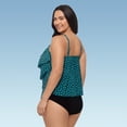 thumbnail image 3 of Women's Plus Size Rachel 5 Tier Ruffle Tankini Swimsuit Top, 3 of 3
