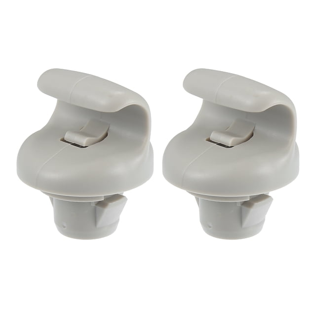Clip de plástico para parasol de coche, clip de gancho para parasol para Nissan 350Z, paquete de 2, gris