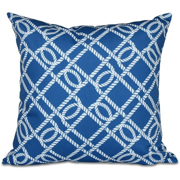 Simply Daisy 16" x 16" Know the Ropes Geometric Print Pillow
