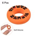 thumbnail image 3 of Uxcell Tennis Vibration Dampener, 6 Pack Round Shock Absorber Orange, 3 of 6