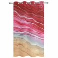 thumbnail image 2 of Outdoor Curtains for Patio Waterproof, Red Ombre Coastal Windproof Pravicy Outside Porch Blackout Curtain, Summer Nautical Beach Ocean Seaside Sun Blocking Grommets Curtains for Cabana Gazebo 54"x95", 2 of 9