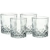 Bezrat Set of 6 Lead-Free Crystal Double Old-Fashioned Highball Water Glasses Heavy Base Barware Glasses Set 12oz Drinking Glasses