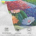 thumbnail image 4 of SKYSONIC Rainbow Field Hand Towels 2 Pack, Cotton Bath Towel for Drying Face Hands Body ,Absorbent Lightweight Towels for Bathroom Ktichen Travel Gym, 16"x28", 4 of 7