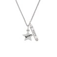 thumbnail image 2 of Delight Jewelry Silvertone Believe Star Silvertone Believe Faith Prayer Hope Bar Charm Necklace, 23", 2 of 4