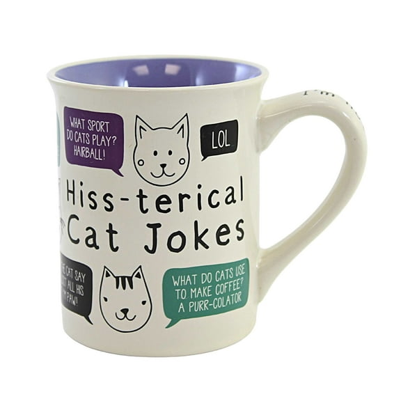 Tabletop Cat Jokes Mug Stoneware Hiss-Terical 6010073