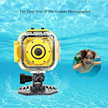 Kids Action Camera Esoku Children Camera Waterproof Sports Camera HD Camcorder DV for Boys Holiday (Best Camcorder Under 400)