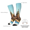 thumbnail image 4 of Logiee Iconic Global Landmarks Print Gift Stocking Stuffers,Adult Stockings,Novelty Socks,Funny Socks Birthday Running Walking Sleeping, 4 of 6