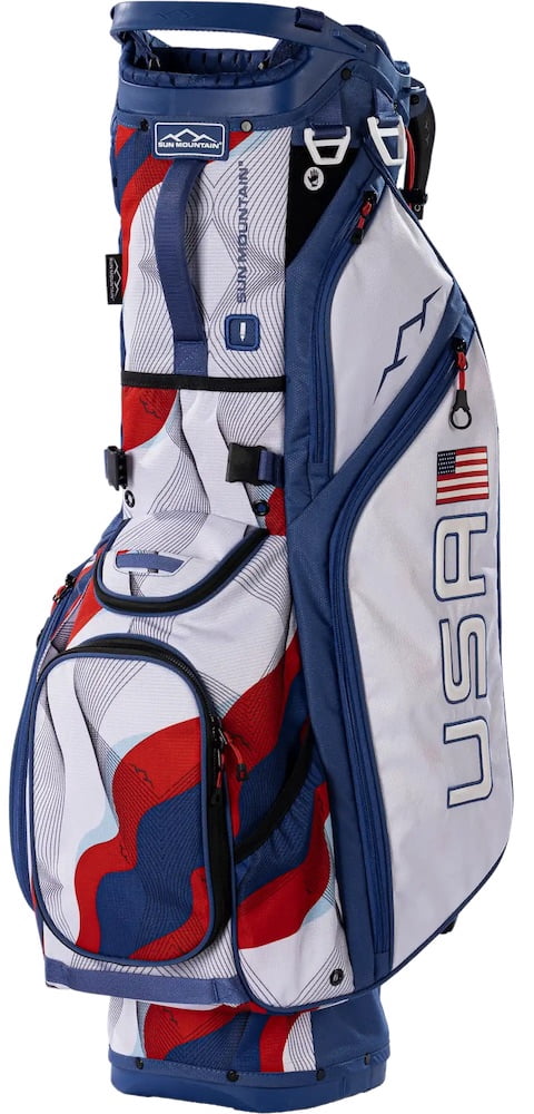 Sun Mountain Golf Eclipse 3.5 14-Way Limited Edition Stand Bag Blue/White/Red