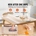 thumbnail image 4 of VEVOR 12x12 to 36x72 Inch Clear Table Cover 1.5mm PVC Waterproof Protector for Desks & Dining Tables 36" x 36", 4 of 5