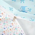 thumbnail image 4 of Manfei Kids Blue Letter Monogrammed M Twin Bedding,Cartoon Bowknot Stripes Duvet Cover Set for Teens Girls,Super Cozy Room Decor,2pcs,No Comforter, 4 of 6