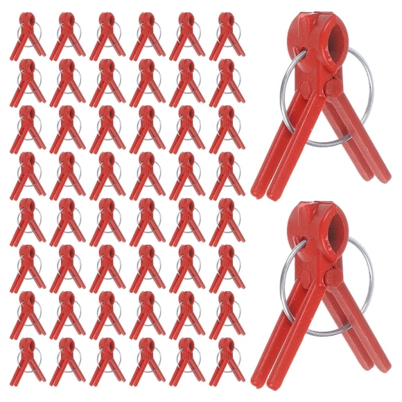 RENACLIPY 150 Pieces Tomato Grafting Clip Red for Gardening and Vegetable Fixing