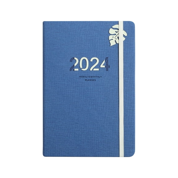LSLJS Planner Notebook 2023-2024 Academic Year,A5 New Update Composition Daily Plan Weekly Note Financial Planning Log, Goal Recording,Organizer Notebook,Productivity Journal For Home Office