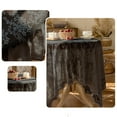 thumbnail image 6 of AuroraX Outdoor Rectangular Tablecloth Picnic Party Table Cloth Lace Mesh Fabric Black 55x55in Table Cover, 6 of 6