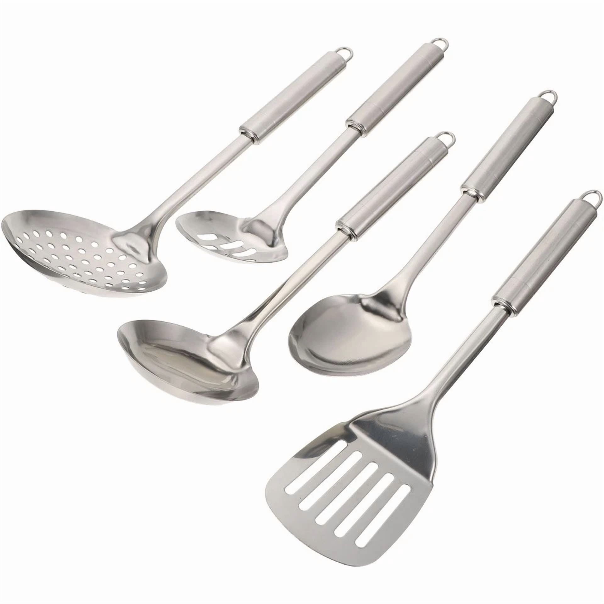 KNACK - Kitchen Set Baby Metal Utensils Stainless Steel Spoons For Cooking