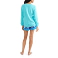 thumbnail image 2 of Ensemble de Pyjama pour Femme à Manches Longues avec Haut et Short en Peluche, 2 of 3