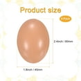 thumbnail image 3 of Uxcell 8-Pack Wooden Fake Eggs, 2.4 Inch Quality Wooden Easter Eggs DIY Painting Solid Egg for DIY [Brown], 3 of 6